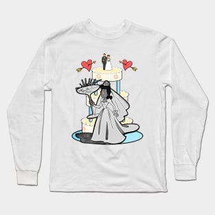 passionate bride cake Long Sleeve T-Shirt